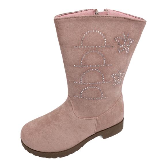 Girl's Ositos Pink Blush Rhinestone Winter Boots Toddler 10 - Picture 1 of 11